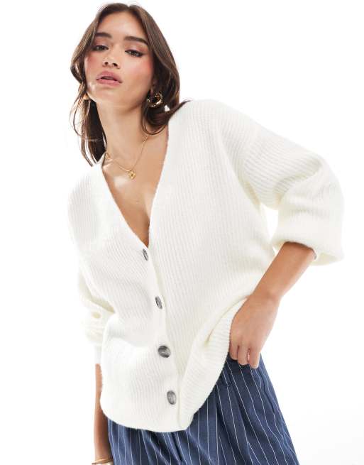 Cotton On – Kardigan oversize w kolorze porcelanowym