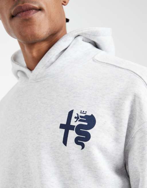 Cotton On – Kastiger Kapuzenpullover in Weiß mit „Alfa Romeo“-Grafik, 5 von 5
