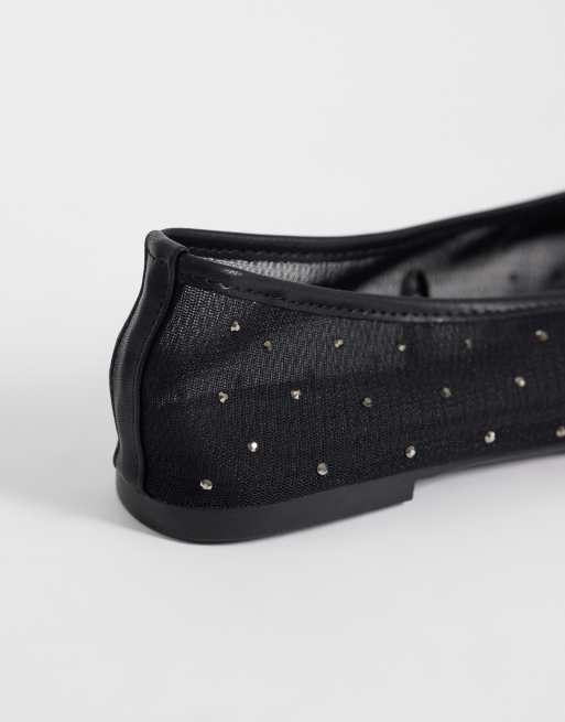 Cotton On - Katia - Ballerine nere con strass, 3 di 4