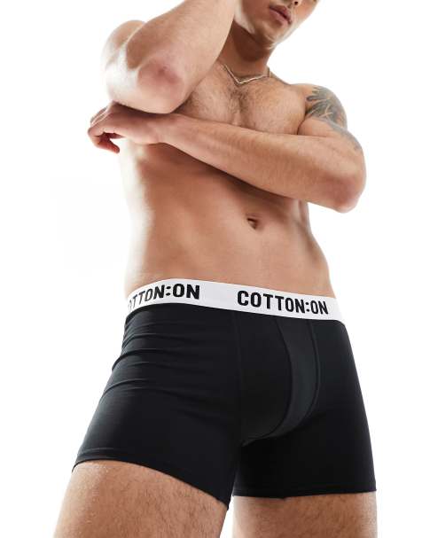 Cotton On - Katoenen boxershort in zwart - view 1
