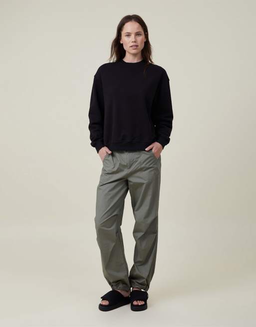 Cotton On - Klassiek sweatshirt met ronde hals in zwart  , 2 van 3