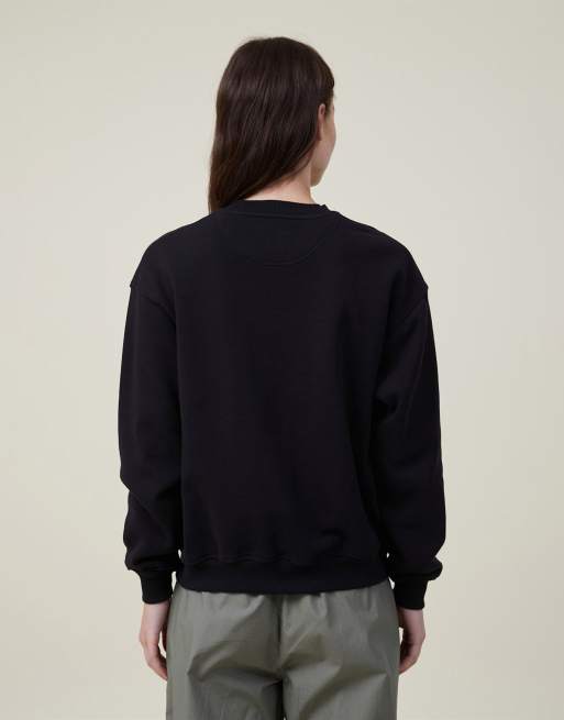 Cotton On - Klassiek sweatshirt met ronde hals in zwart  , 3 van 3