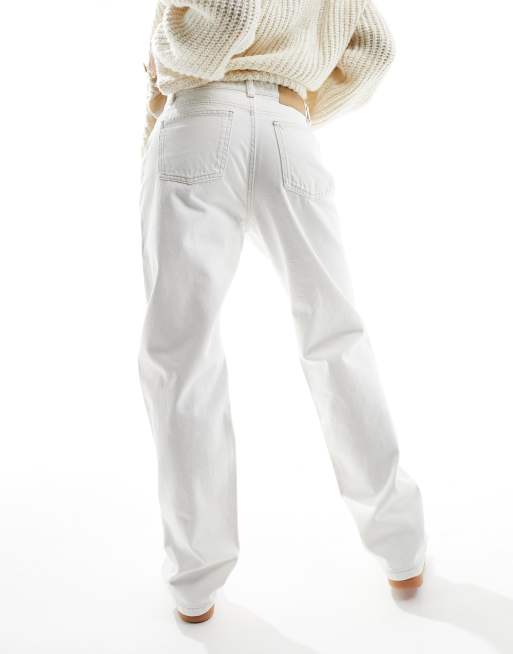 Cotton On - Klassieke denim jeans met rechte pijpen in wit , 3 van 5