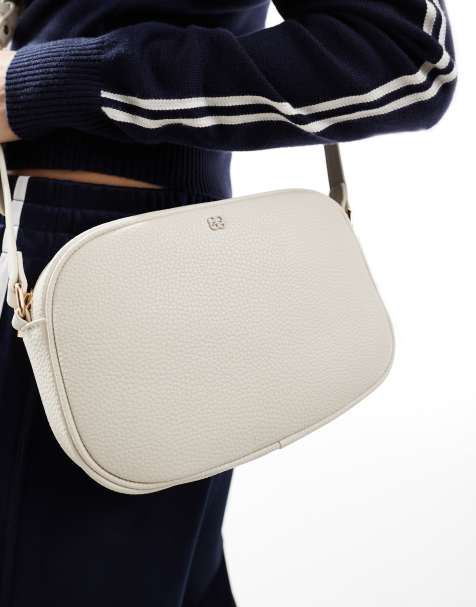 Cotton On – Klassische Satchel Bag in Ecru zum Umhängen - view 1
