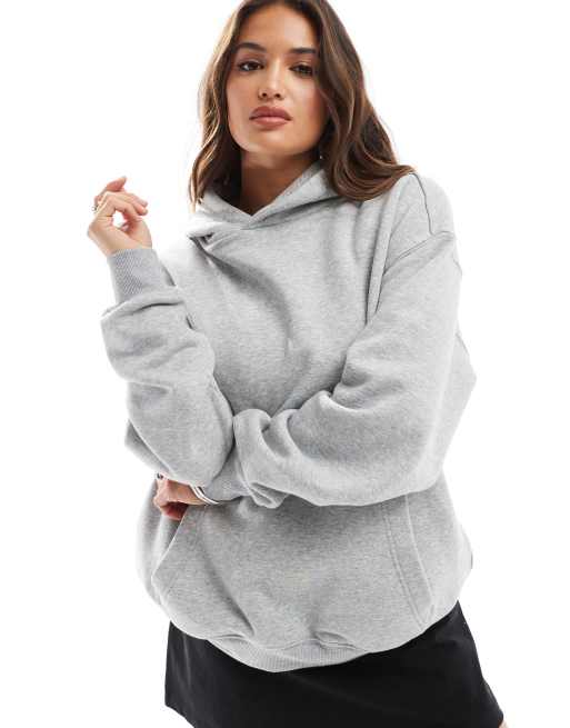 Cotton On – Klassischer Kapuzenpullover in Kalkgrau, 2 von 4