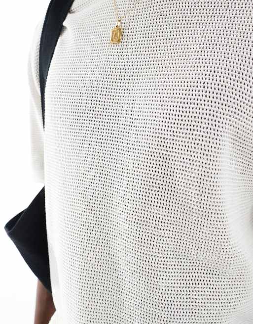 Cotton On knit T-shirt in off-white, 3 of 4
