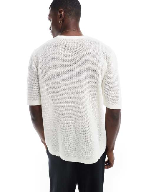 Cotton On knit T-shirt in off-white, 4 of 4