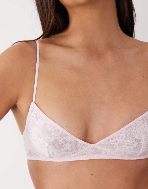 Cotton On lace bralette in pink, 4 of 4