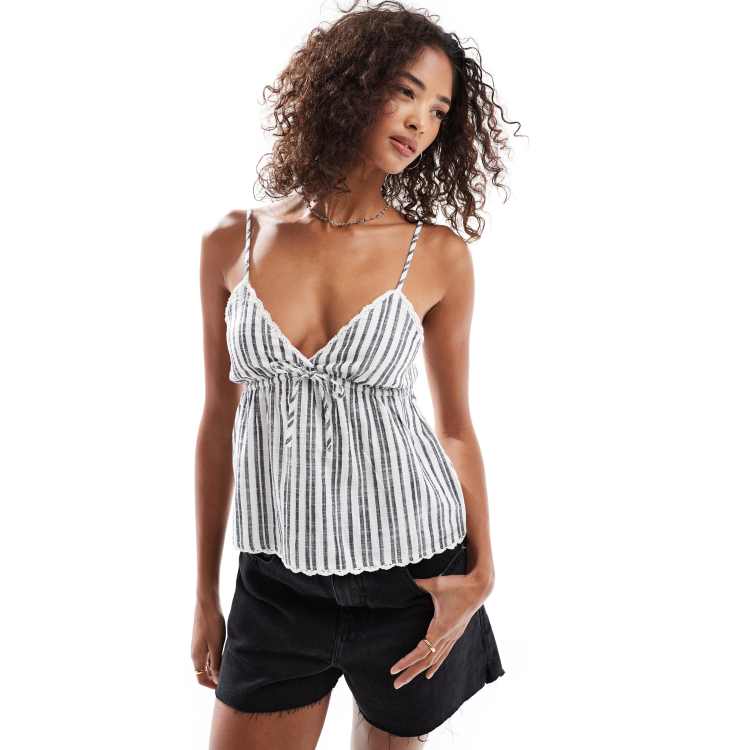 Cotton On lace cami top in stripes | ASOS