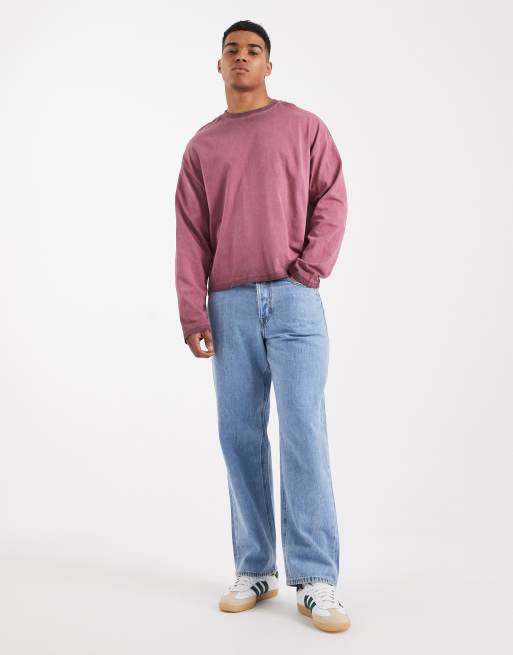 Cotton On – Langärmliges Relaxed-Fit-Oberteil in Velvet Plum im 2000er-Stil, 2 von 5