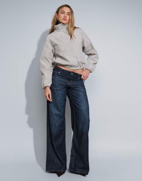 Cotton On lavtaljede jeans med brede ben i bondi blue - view 1
