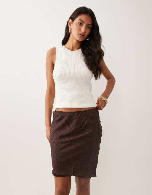 Cotton On - Layla - Jupe nuisette mi-longue - Châtaigne foncé, 2 de 5