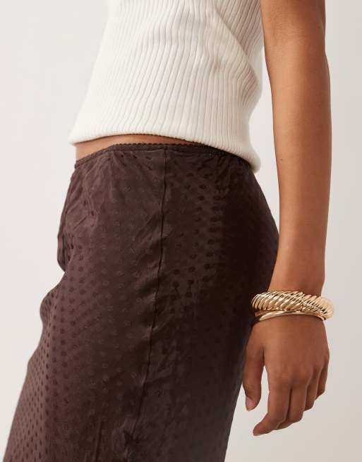 Cotton On Layla Midi-Sliprock in Dark Oak, 4 von 5