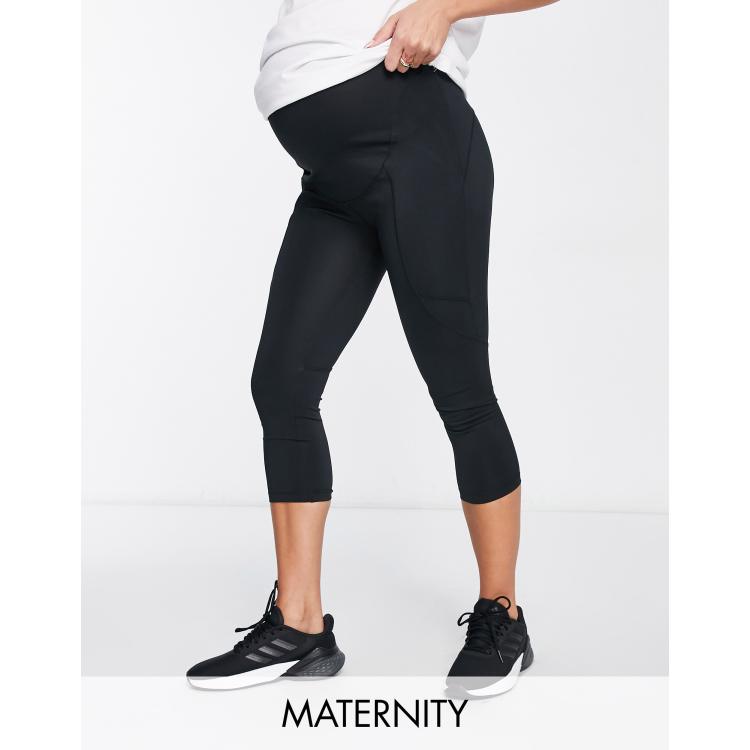 Cotton On Legging de sport court de grossesse Noir ASOS