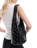 [Cotton:On] Cotton On Lia studded bucket bag in black One Size BLACK