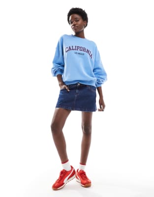 Cotton:on Cotton On Licensed Graphic California Sweatshirt In Blue
