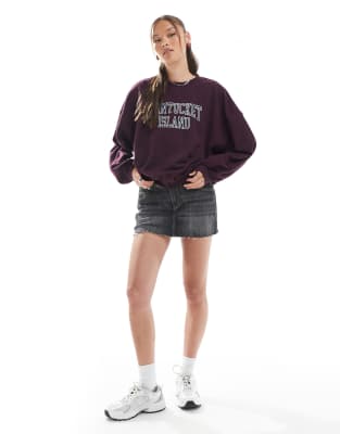 Cotton:on Cotton On Licensed Graphic Nantucket Sweatshirt In Red