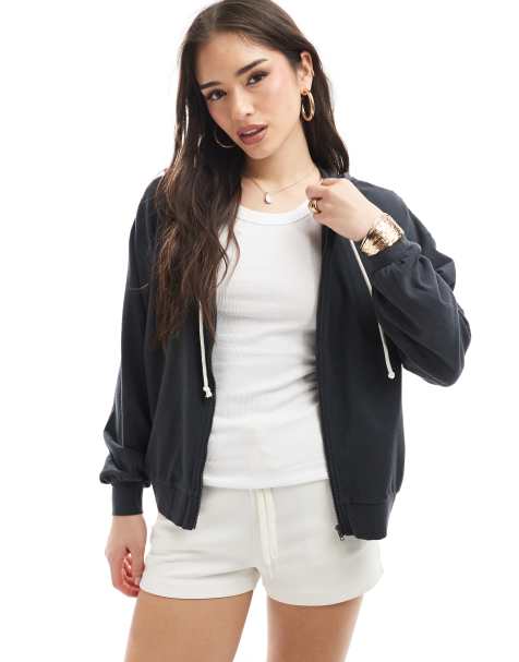 Cotton On - Lichtgewicht zachte hoodie in zwart - view 1
