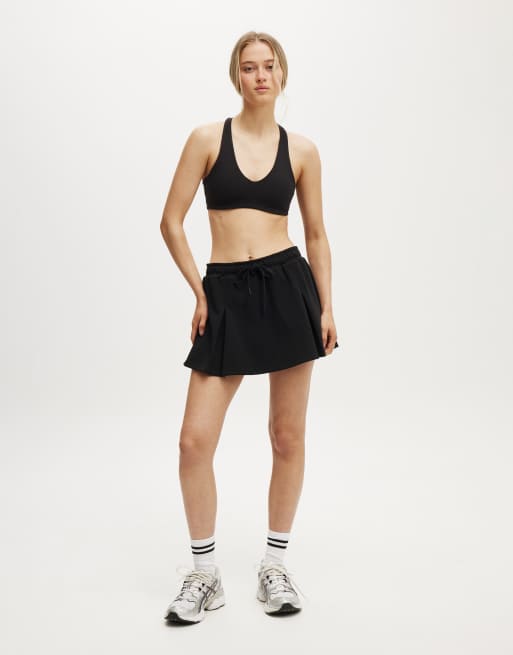Cotton  On Lifestyle pleat skirt in black 