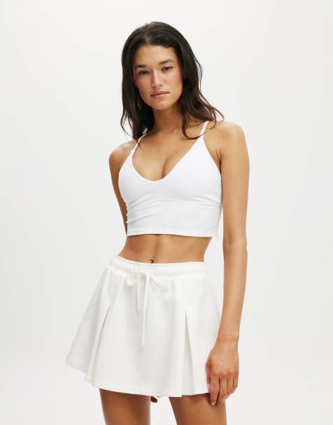 Cotton  On Lifestyle pleat skirt in white - view 1