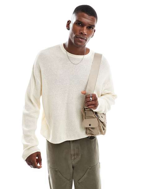 Cotton On light summer knit jumper in cream - view 1