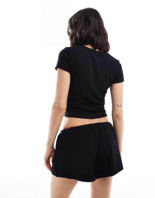Cotton On lightweight beach shorts in black, 2 of 5