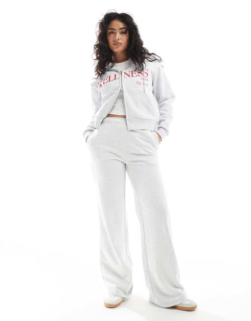 Cotton On Lightweight fleece straight leg sweatpant in grey - GREY