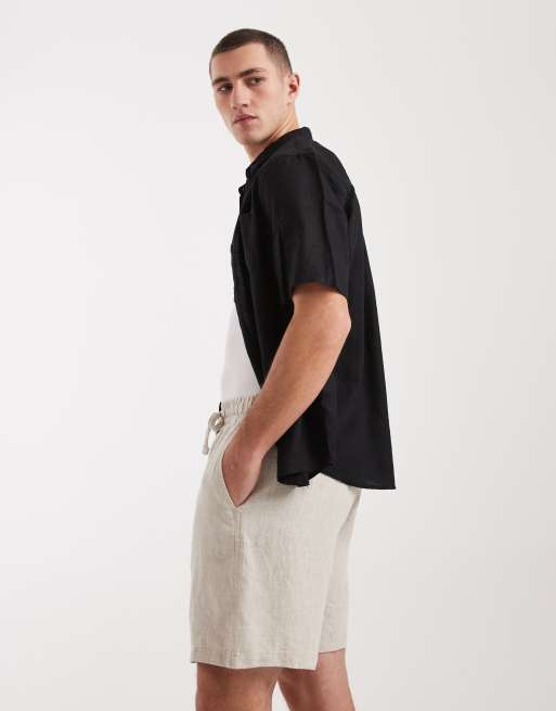 Cotton On linen easy short in oatmeal, 3 of 5