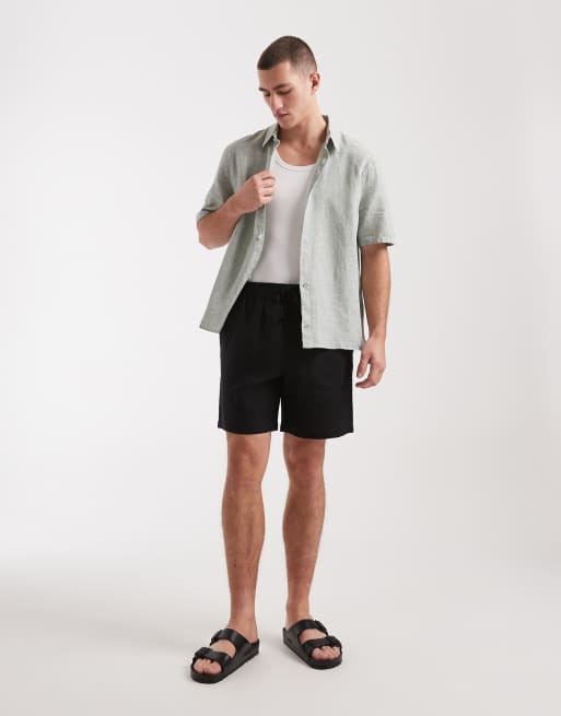 Cotton On linen easy shorts in black, 2 of 5