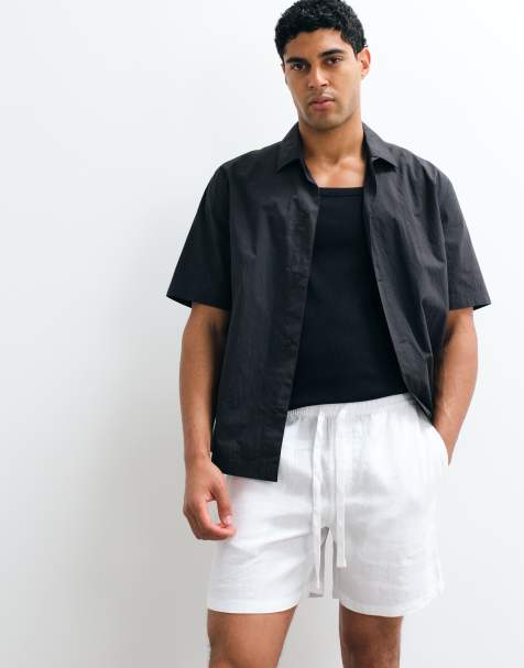 Cotton On linen easy shorts in white - view 1