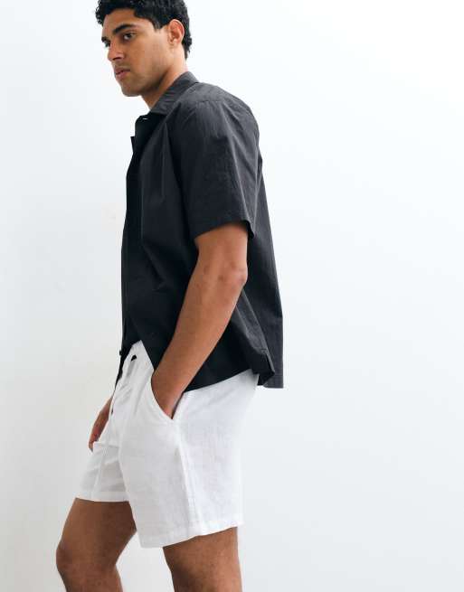 Cotton On linen easy shorts in white, 3 of 5