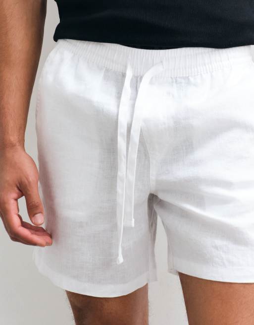 Cotton On linen easy shorts in white, 5 of 5