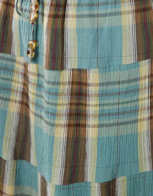 Cotton On – Linen Haven – Spódnica maxi w kratę, część zestawu, 5 z 5