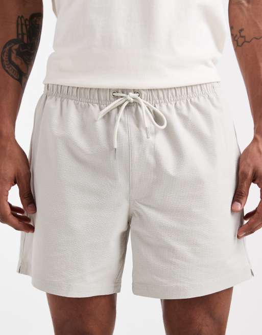 Cotton On – Ljusbeige, stretchiga badshorts, 4 av 5