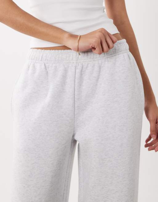 Cotton On – Ljusgrå, melerade, baggy mjukisbyxor, 4 av 5