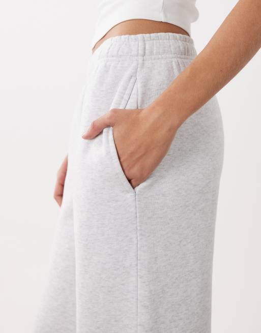 Cotton On – Ljusgrå, melerade, baggy mjukisbyxor, 5 av 5