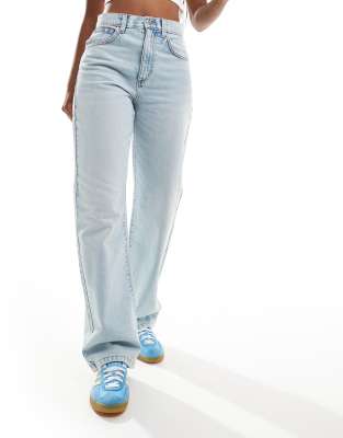 Cotton On - Lockere Jeans in Perlblau mit geradem Bein