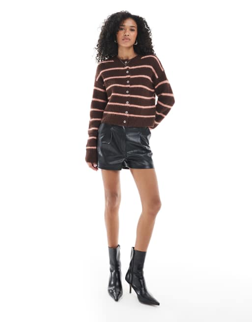 Cotton On - Lofty Luxe - Cardigan girocollo color rovere americano, 3 di 4