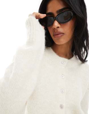 Cotton On Lofty Luxe Crew Cardigan In White