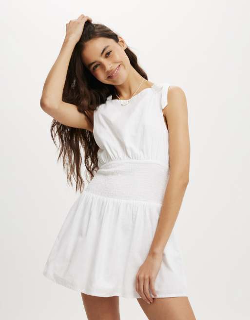 Cotton On Lola tie shoulder mini dress in white, 2 of 4