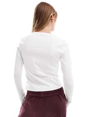 Cotton:on Cotton On Long Sleeve Cardigan In White