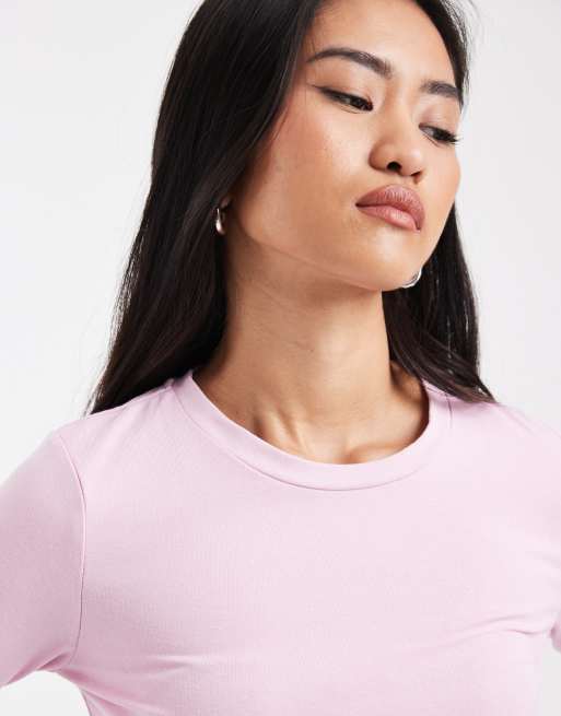 Cotton On long sleeve crew top in lavendula, 3 of 4