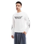 [Cotton:On] Cotton On long sleeve cyber graphic t-shirt in white Chest 35 WHITE