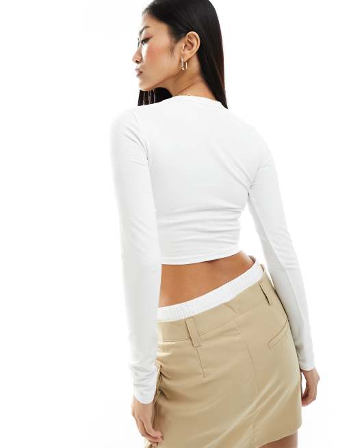 White crop store top cotton on