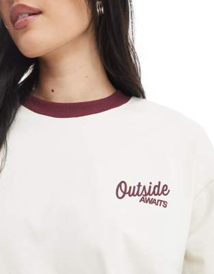 Cotton:on Cotton On Long Sleeve Graphic Crew In White