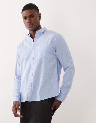 Cotton On Long Sleeve Shirt In Blue