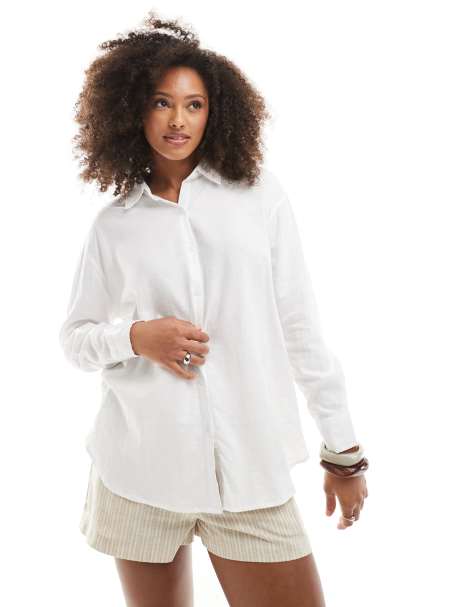 Cotton On long sleeve shirt in white - view 1