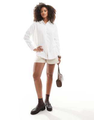 Cotton On long sleeve shirt in white