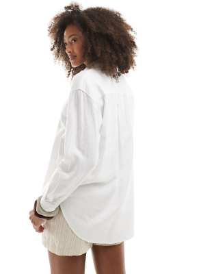 Cotton On long sleeve shirt in white
