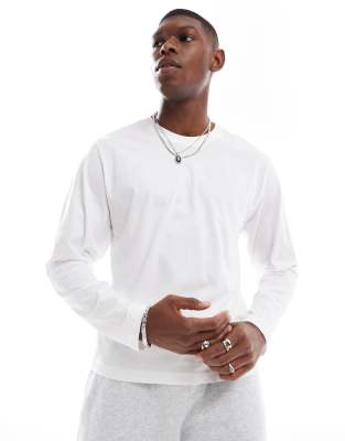 Cotton:on Cotton On Long Sleeve T-shirt In White